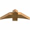 Ekena Millwork Bellingham Rough Sawn Timber Gable Bracket, Western Red Cedar, 36"W x 13"H x 4"D x 6"F, 9/12 Pitch GBW036X13X0406BEL00RWR - alternate 3